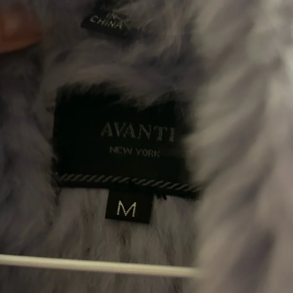 Cropped Lilac coloured real fur bolero/jacket size M - Picture 4 of 5